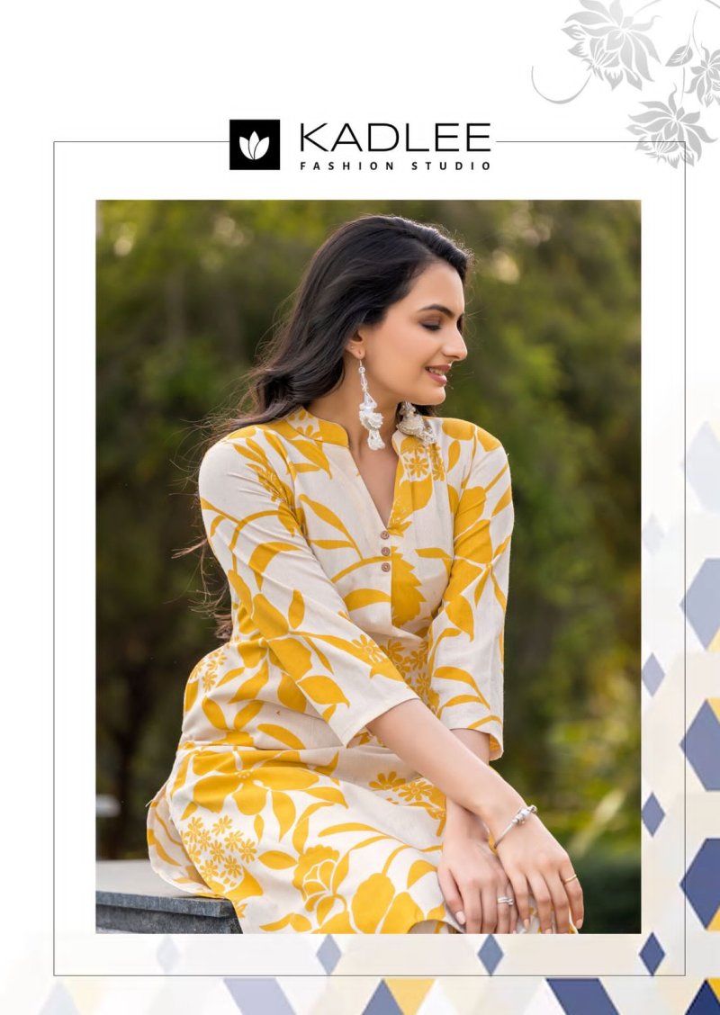 Rosy By Kadlee Rayon Flex Printed Kurti With Bottom